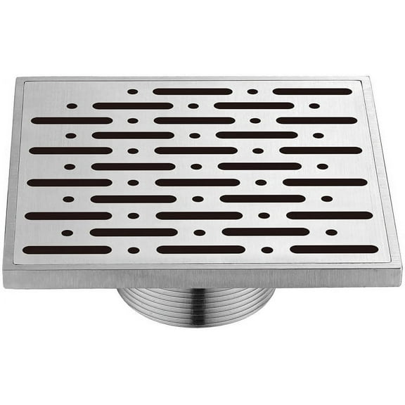 Dawn® SRO050504 Rio Orinoco Square Shower Drain 5"L Threaded In Polished Satin