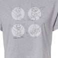 thumbnail image 3 of Tinker Bell - Circle Poses Cropped Graphic T-Shirt, 3 of 5