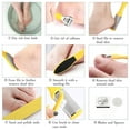 thumbnail image 3 of Kit de herramientas de pedicura 10 en 1, de acero inoxidable, para pelar y limpiar pies, kit para el cuidado de los pies en salón o en casa., 3 of 5