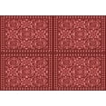 thumbnail image 1 of Ahgly Company Machine Washable Indoor Rectangle Transitional Cranberry Red Area Rugs, 5' x 8', 1 of 7