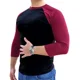 thumbnail image 2 of Playera Manga 3/4 Manga Ranglan Hombre Torso Negro, 2 of 3