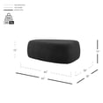 thumbnail image 5 of Pemberly Row Modern Fabric Big Ottoman in Palladian Charcoal, 5 of 12