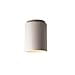 thumbnail image 3 of Justice Design Cylinder Paintable Ceramic Ceiling Flush Mount Light Living Room, Dining Room, Bathroom, Hallway or Office, Ceramic Bisque, 3 of 4