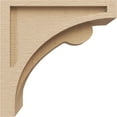 thumbnail image 3 of 5"W x 10"D x 10"H Classic Viola Rough Cedar Woodgrain TimberThane Corbel, Primed Tan, 3 of 6