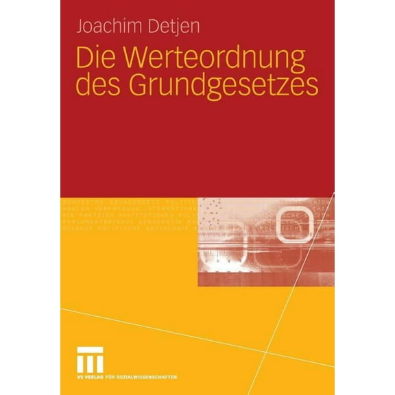 Die Werteordnung Des Grundgesetzes, (Paperback)
