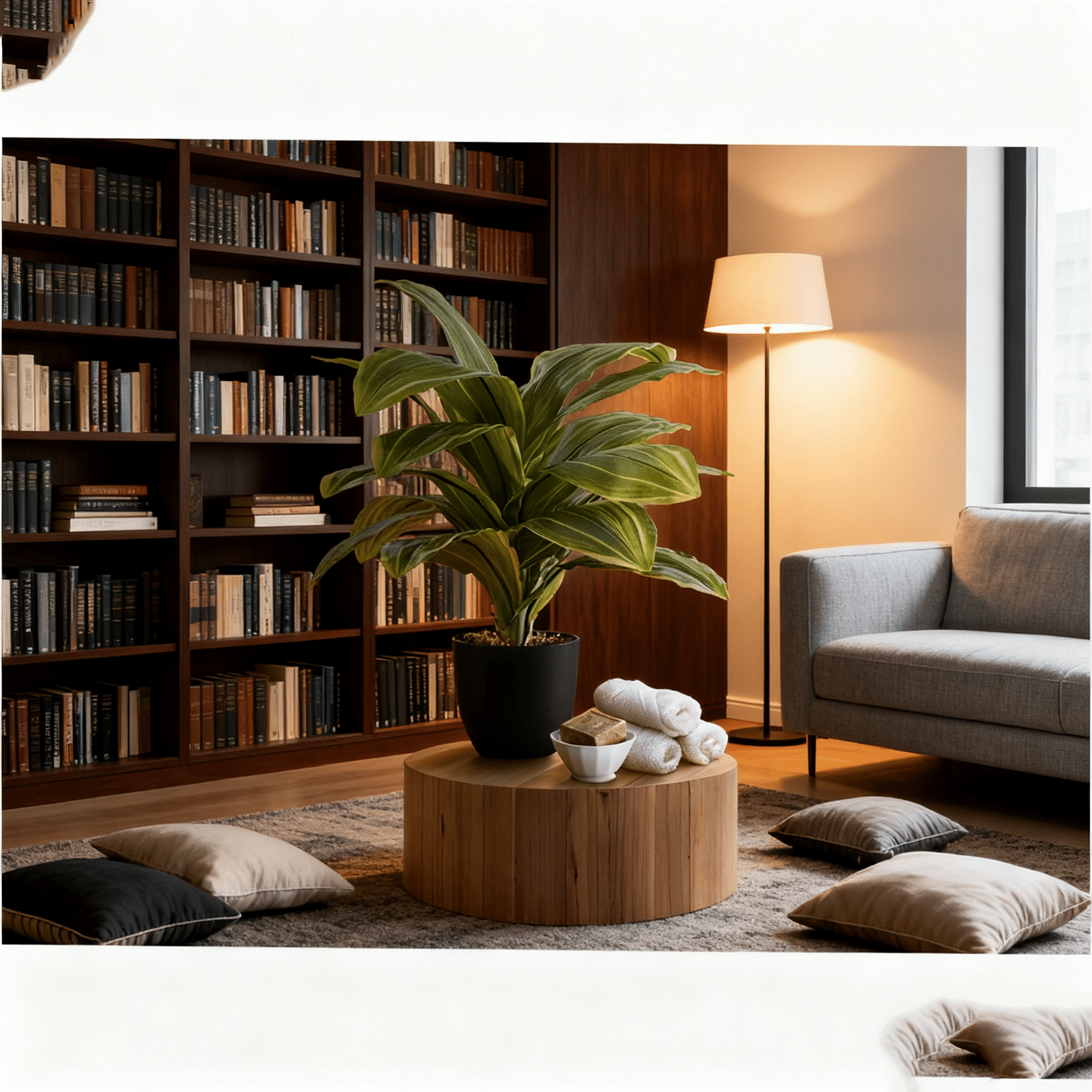 JERFIT 17" Real Touch Artificial Dracaena Plant in Pot, Faux Tabletop Greenery for Home Office Desk Decor, Low Maintenance Indoor Fake Plant