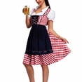 thumbnail image 4 of Minnieouse Vestido de Oktoberfest para mujer, vestidos de camarera, cómodo y exquisito disfraz de Halloween, disfraz de cerveza, regalo para el Pijama Negro S, 4 of 6