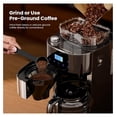 thumbnail image 2 of 10-Cup Digital Drip Coffee Maker with Built-In Grinder, 12-Hour Timer, Programmable, 1.5L Water , Keep-Warm Function, Combo Brewer and Grinder for Home & Office Use, 2 of 4