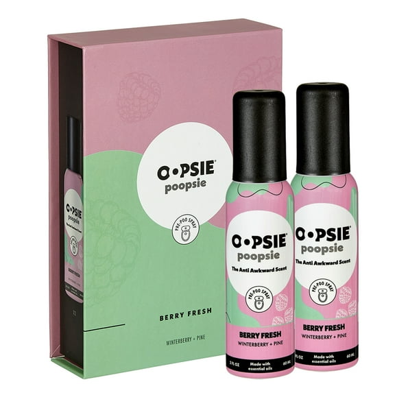 Toilet Spray Berry Fresh Giftable 2 Pack Single Scent 2oz