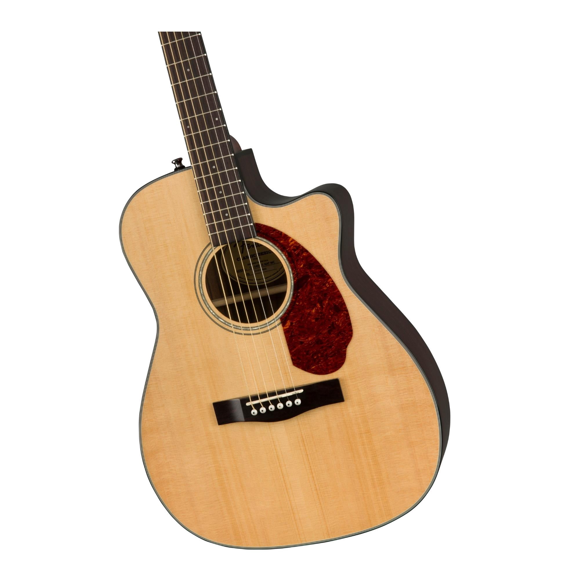 Fender CC-140SCE Concert 6-String Acoustic Guitar (Right-Hand, Natural)