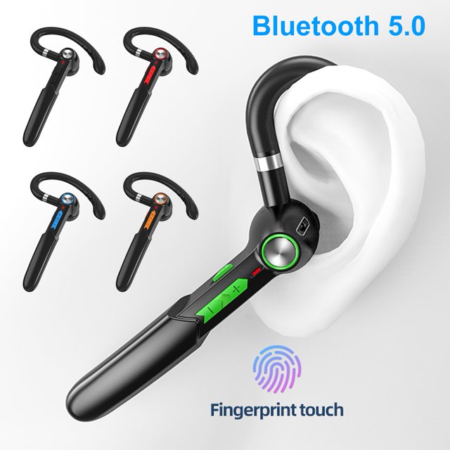 Gwong Electrónica Me-100 Wireless Bluetooth-Compatible con un solo auricular de gancho de la oreja giratoria con micrófono