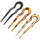 thumbnail image 2 of 3pcs Hair Forks Women French Hairpins U Shape Hair Bun Pins Vintage Hair Sticks Hair Accessories, 2 of 4