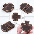 thumbnail image 7 of Bygone Mark Personalized Magnetic, Bygone Mark Bookmark with Pen Holder, BygoneMark Personalized Magnetic Leather Pen Holder Bookmark, for Travelers Notebook Journal Covers (Green+Brown), 7 of 7