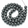thumbnail image 3 of Non-magnetic Hematite Beads Strands Grade A Round Black 8mm Hole: 1mm DIY, 3 of 3