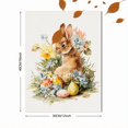 thumbnail image 3 of Qisvanset Watercolor Bunny Easter Eggs Flowers Canvas Print 15.75x11.81 Inches, 3 of 8
