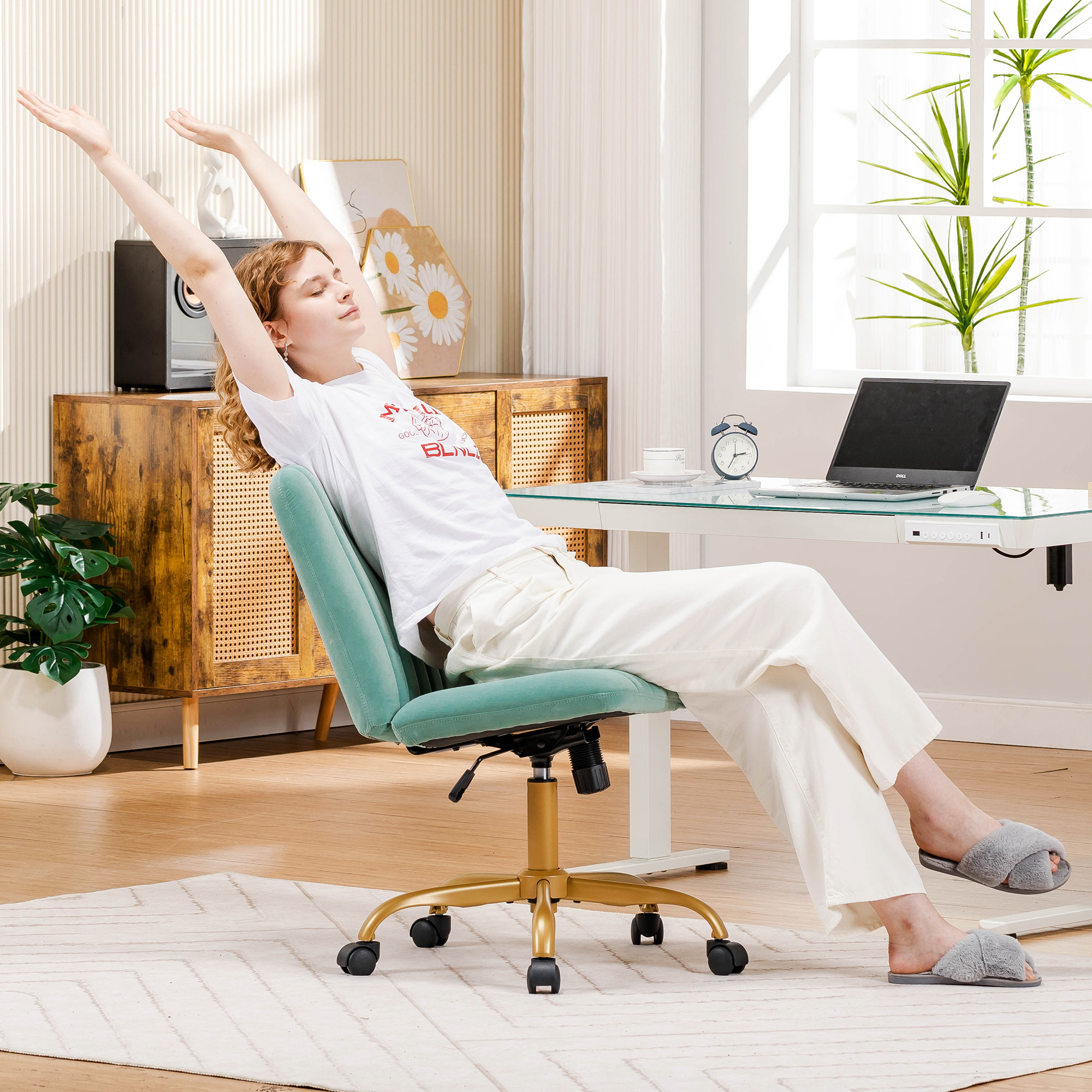 OFFICE CHAIR GREEN - FRENCH