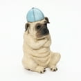 thumbnail image 5 of LuxenHome Baseball Fan Puppy Dog with Skateboard Sculpture Resin Statue, 5 of 8