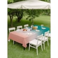 thumbnail image 4 of Outdoor Tablecloth with Umbrella Hole for Patio/Picnic/Party/Camping, Teal Pink Ombre Waterproof Table Cloth Rectangle Table Cover Washable, Contemporary Art Abstract Aesthetics (54"x 80"), 4 of 8