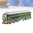 thumbnail image 3 of Locomotive Alloy Model Light Back to the Classical Green Skin Model Train Children's Toy Car(Green), 3 of 9