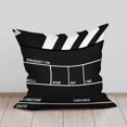 thumbnail image 5 of Ryan; Throw Pillow Covers Black White Old Film Movie Action Clapperboard Decorative,Square Cushion Case for Home Sofa Couch Set of 2 Size 18X18 Inch, 5 of 8