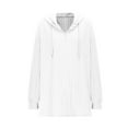 thumbnail image 7 of UPPADA Zip up Cardigan Womens Hooded Sweaters Lightweight Open Front Thin Long Cardigans Fall Fashion Long Sleeve Knit Sweater with Pockets White,XL, 7 of 7