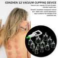 thumbnail image 2 of 12 Cupping Device Vacuum Cupper Cupping 12 Cans Paper Card Loading Gift Household Meridian Health Care Transparent, 2 of 6