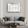 thumbnail image 3 of Healthy Weekly Meal Plan Poster Canvas Painting Wall Art Poster for Bedroom Living Room Decor Poster., 3 of 4
