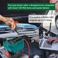 thumbnail image 2 of Car Battery Jump Starter Adapter Compatible with Bos.ch 18V PBA/PSB/PSR Battery, Battery Starter Adapter for up to 3.5L Gas or 3.5L Diesel Engine with 11AWG Jump Kit Cable, 2 of 10