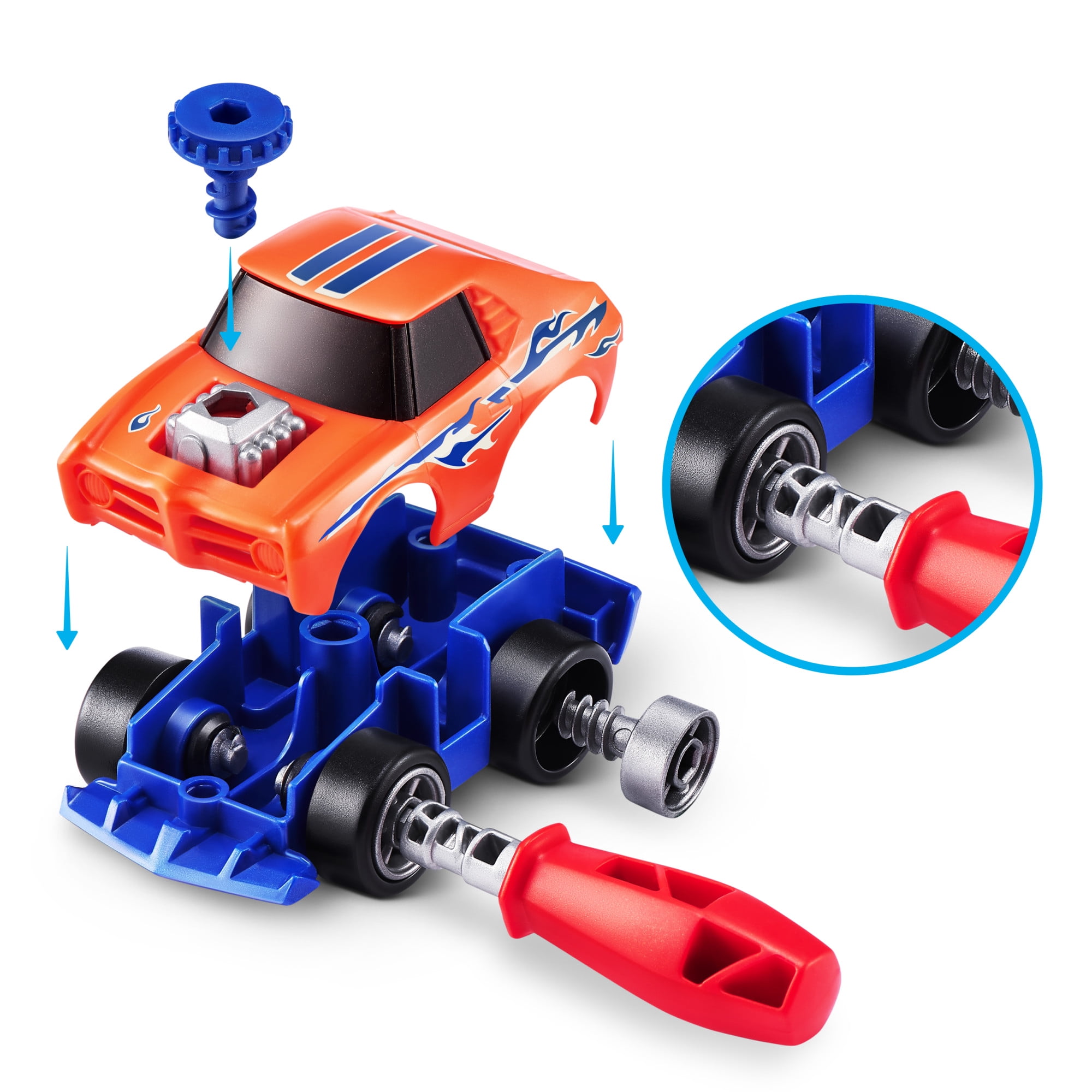 5 SURPRISE MakeARacer Race Car Vehicle Themed Novelty Unboxing Toy Collectible Minis by ZURU  (图3)