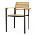 thumbnail image 3 of Backyard Dining Chairs - , And Black, Wood, Modern Stylish Patio + For, 3 of 6