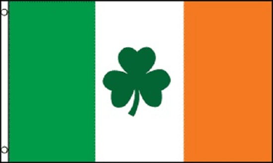 Ireland Irish Shamrock St G128 Patricks Day Flag 3X5 150D Banner Clover Leaf 
