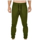 thumbnail image 1 of Pantalones largos para hombre con cordón, cintura elástica, múltiples bolsillos, pantalones casuales para hombre, 1 of 6
