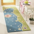 thumbnail image 3 of SAFAVIEH Kids Tyrrell Floral Swirls Area Rug, Blue/Green, 5' x 8', 3 of 10