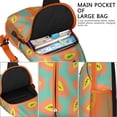 thumbnail image 5 of Tropical Papaya Lover Sling Backpack with Fruit Print, Funny Cute Kawaii Cartoon Design, Lightweight Crossbody Daypack Featuring Abstract Papaya Pattern, Durable and Stylish, 5 of 5
