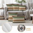 thumbnail image 6 of Pack of 2 Outdoor Pillow Covers 24x24 Inch Waterproof Farmhouse Sage Green Brown Throw Pillow Covers,Decorative Couch Pillow Shams Protectors Country Vintage Wooden Patio Pillowcases Cushion Covers, 6 of 8