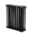 thumbnail image 4 of 150" Adjustable Safety Gate, 6 Panels Metal Door Fence, Christmas Tree Fence Gate for House, Stairs, Gate, Pet, Black, 4 of 9
