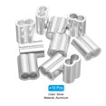 thumbnail image 3 of 5/16" 8mm Aluminum Crimping Loop Sleeve Double Ferrule, Silver 10pcs, 3 of 5