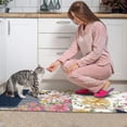 thumbnail image 3 of Pioneer Flower Floral Print Pattern Kitchen Rugs Sets Of 2,Anti Fatigue Kitchen Mat Rugs Non Slip Washable,Decorative Kitchen Floor Mats for Kitchen,Sink,Laundry,17"x30"+17"x47", 3 of 7