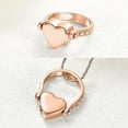 thumbnail image 6 of Love Heart Urn Memorial Finger Ring Cremation Rings for Ashes Stainless Steel Keepsake Jewelry, 6 of 7