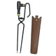 thumbnail image 3 of Pinzas para Leña de Acero al Carbono Mango de Madera Resistentes al con Funda de Piel Diseño Antideslizante y Resorte Adecuadas para Camping, 3 of 9