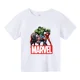 thumbnail image 4 of 2024 Nueva camiseta de algodón estampada para niños y niñas con patrón Marvel, camiseta de manga corta de verano para niños, 4 of 5