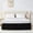 Black, variant on U-NICE HOME Twin/Twin XL 14" Drop Wrap Around Bed Skirt Elastic Pleated Wrinkle Resistant, Light Gray