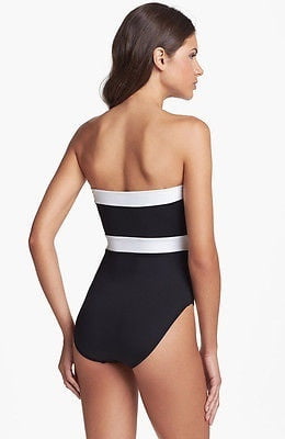 padded strapless swimsuit