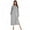 Grey, variant on Women Long House Coat Zipper Front Robes Full Length Nightgowns with Pockets Hooded Loungewear