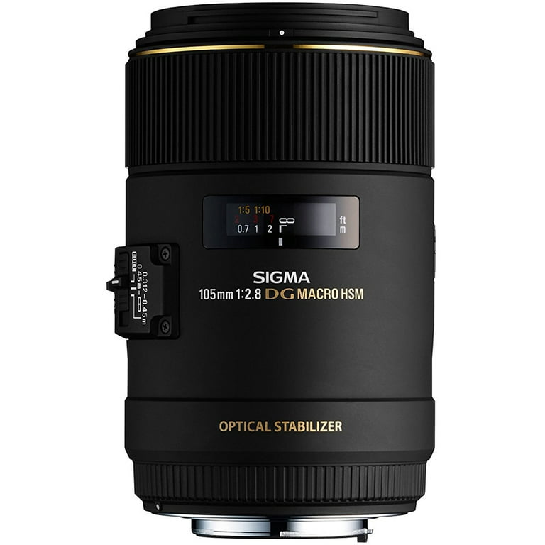 Sigma 105mm F2.8 Macro Lens for Canon EOS DSLR with Lens Filter 