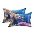 thumbnail image 3 of Ryvnso Satin Pillowcase Clownfish and Corals in Ocean Pillow Cases Standard Size 26x20in, 3 of 6