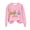 Pink, variant on DianGeFu Womens Sweatshirts Print Long Sleeve Round Neck for 2025 Christmas (White,S)