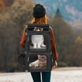 thumbnail image 6 of Double-Compartment Pet Carrier Backpack for Small Cats and Dogs, Cat Travel Carrier for 2 Cats, Perfect for Traveling/Hiking/Camping, 6 of 9