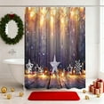 thumbnail image 2 of Rideau de Douche de Noël 180X90Cm Rideau de Douche de Noël avec Crochets, 2 of 6