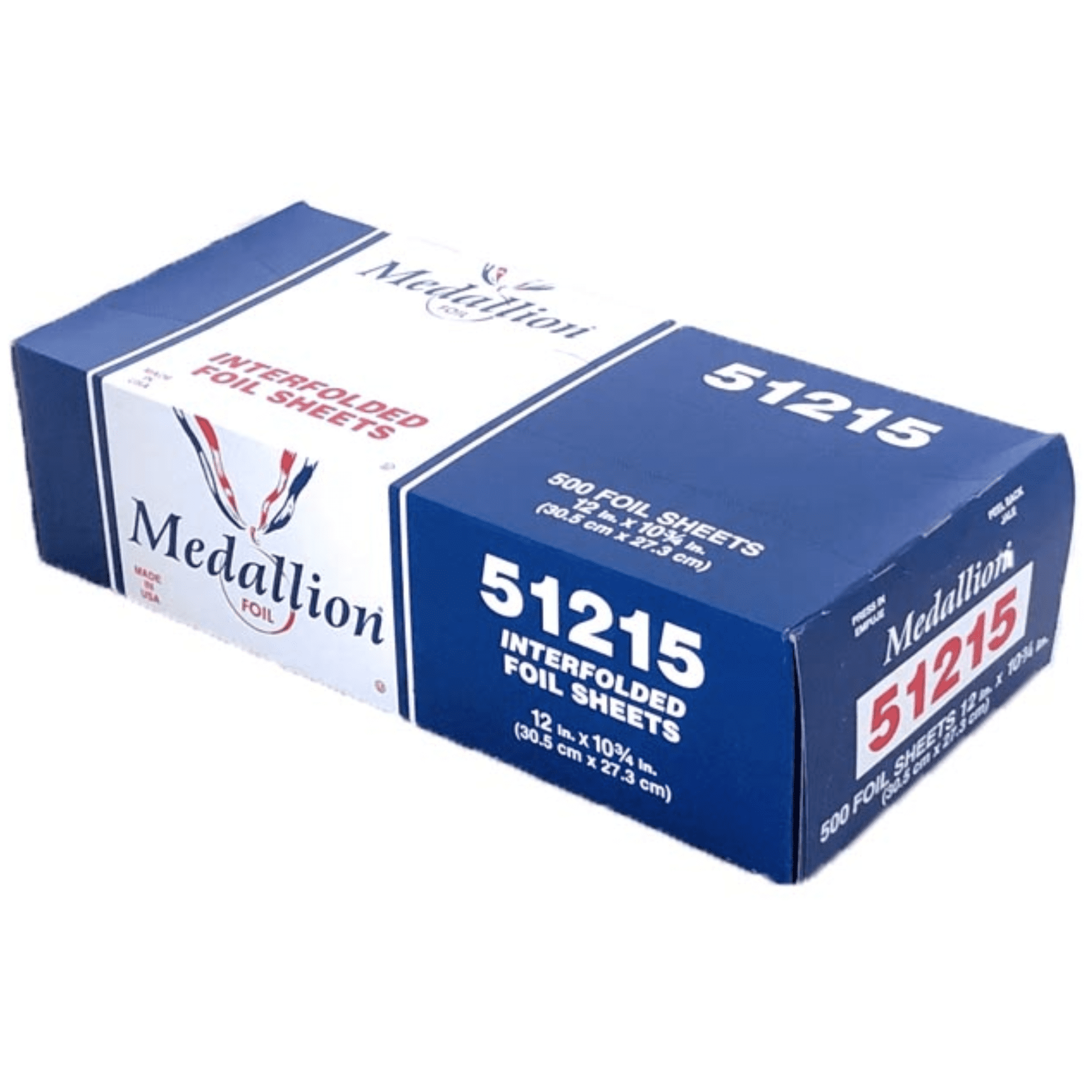 Medallion Interfolded Foil Sheets 12 x 10.75 (500 Precut Aluminum Foil Sheets) 1 Box HFA 51215